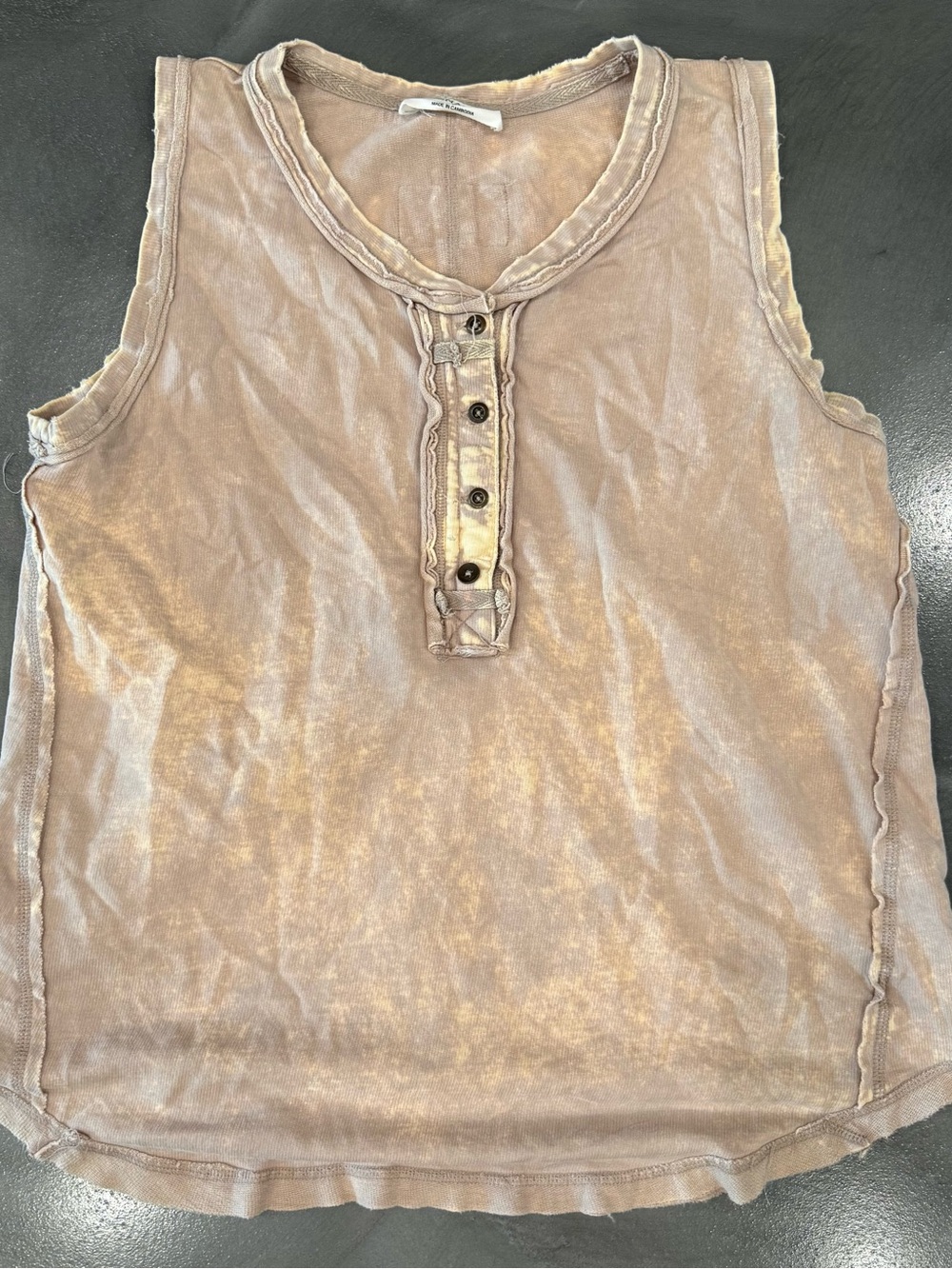 Zenana Outfitters Light Taupe Knit Tank Top